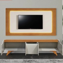 Painel Com Rack Atenas Com Led Tv 65 - Móveis Ubá