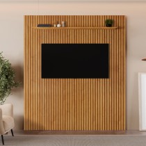 Painel Ripado Lyon Suspenso C/ PRATELEIRA - Móveis Ubá